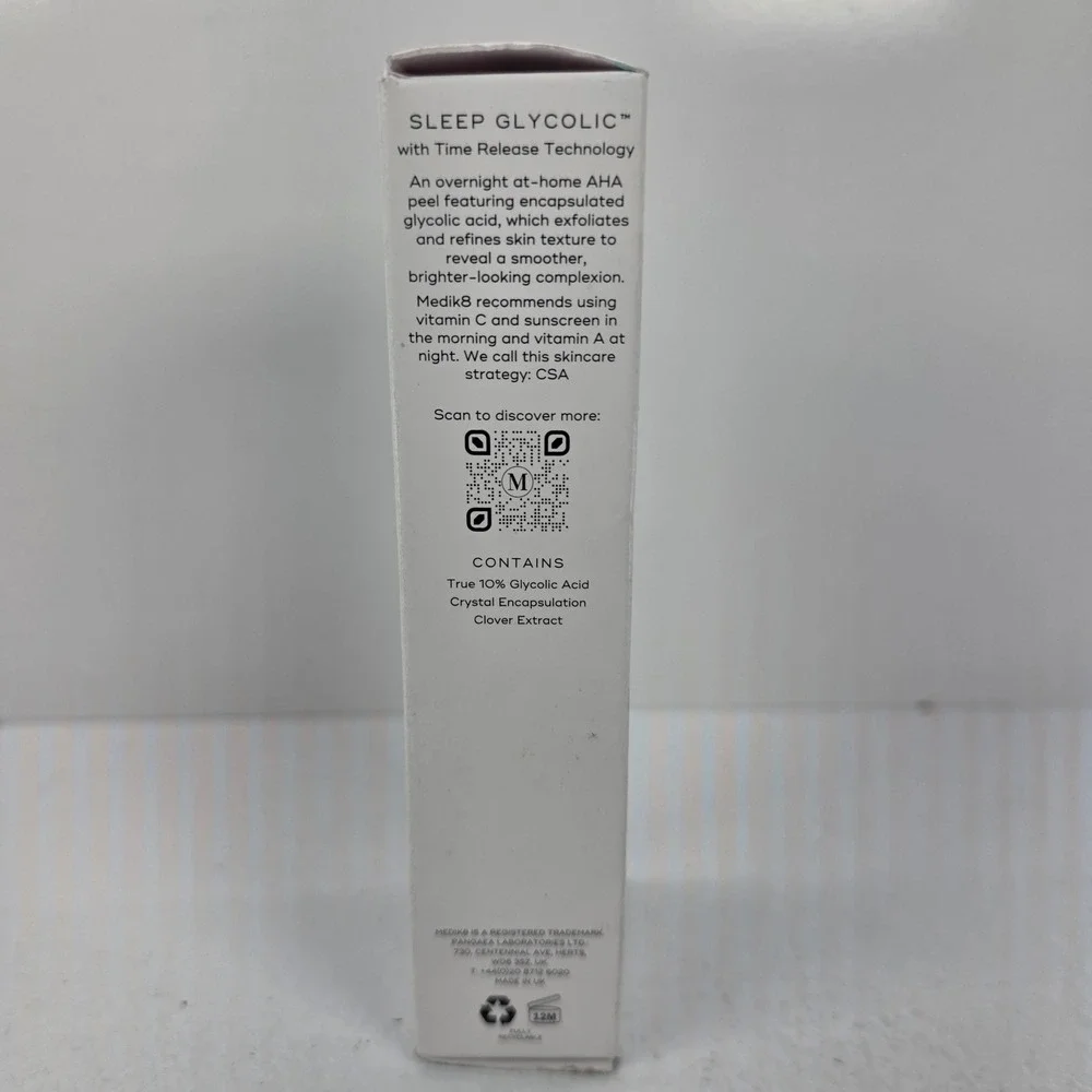 Medik8 Sleep Glycolic Time Release AHA Overnight At-Home Peel 1.0oz 30ml NEW‎
